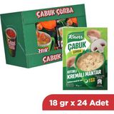Knorr Çabuk Çorba Kıtırlı Kremalı Mantar 19 gr x 24 Adet