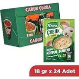 Knorr Çabuk Çorba Kremalı Mantar 19 Gr X 24 Adet X 6 Paket Avantajlı Koli