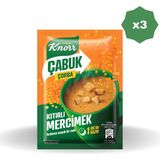Knorr Çabuk Çorba Mercimek - (3 Adet) - 22 gr