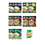 Knorr Çabuk Çorba Ofis Paketi, 10 Adet, Kremalı Tavuk, Kremalı Sebze, Kremalı Mantar, Acılı Domates, Ezogelin SoyAkca-ÇabukÇorba