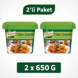 Knorr Cajun Çeşnisi 650 gr x 2 Adet - Baharatlı Cajun Çeşni Karışımı - 1,3 kg