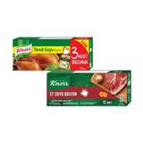 Knorr Et Suyu Bulyon (12 Adet)+Tavuk Suyu Bulyon (12 Adet) - 1 Adet