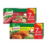 Knorr Et Suyu Bulyon (24 Adet)+Tavuk Suyu Bulyon (24 Adet) - 1 Adet