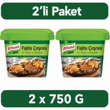Knorr Fajita Çeşnisi 750 gr x 2 Adet - Profesyonel Baharat Karışımı - 1,5 kg