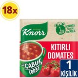Knorr Kıtırlı Domates Çabuk Çorba 22 gr x 18 Adet