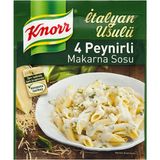 Knorr Peynirli Makarna Sosu 50 G x 4 Adet - Pratik ve Lezzetli Gurme Sos | Avantaj Paketi - 1 Adet