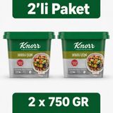 Knorr Sebzeli Çeşni Yeni 750 gr x 2 Adet - Profesyonel Sebze Çeşnisi - 1,5 kg