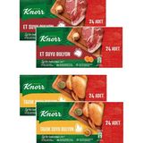 Knorr Tavuk ve Et Suyu Bulyon 24 Adet 240 Gr 4 lü Karma Paket