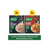 Knorr Trüf Mantarlı Makarna Sosu 52G X3 + Bolonez Makarna Sosu 45G X3