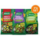 Knorr Üçlü Set Salata Sosu 120 gr Akdeniz ve İtalyan Aromalı Pratik Kullanım