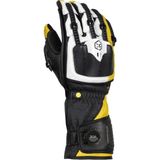 Knox Handroid (Mk5) Korumalı Deri Motosiklet Eldiveni (Siyah / Sarı)