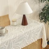 KnSam Bej Beyaz Masa Örtüsü Köşeli, Masa Örtüleri Polyester, 90x240cm | Masa örtüsü, doğum günü, içi boş yapraklar, masa koruması, masa dekorasyonu