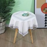 KnSam Gri antrasit masa örtüsü, yuvarlak, dantel masa örtüsü, pamuk, 150 cm | Masa örtüsü, Boho dokuma, oturma odası masası, masa dekorasyonu