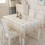KnSam Haki Beyaz Masa Örtüsü Köşeli, Çiçekli Masa Örtüsü Polyester, 85x85cm | Masa örtüsü, dekoratif dantel nakış, masa koruyucu, masa dekorasyonu