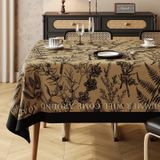 KnSam Haki masa örtüsü, köşeli, masa örtüsü, PVC, 80 x 120 cm | Masa örtüsü dış mekan çiçek yapraklar su geçirmez, leke tutmaz, yıkanabilir, lotus efekti