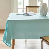 KnSam Köşeli masa örtüsü açık mavi yeşil, masa örtüsü polyester, 80 x 120 | Masa örtüsü, Bohem, tek renkli, masa dekorasyonu