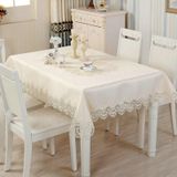 KnSam Köşeli masa örtüsü bej, çiçekli masa örtüsü polyester, 110 x 110 cm | Masa örtüsü, kokteyl masası, jakarlı dantel, leke koruması, masa dekorasyonu
