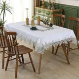KnSam Köşeli masa örtüsü, gri, antrasit, masa örtüsü polyester, 150 x 300 | Masa örtüsü doğum günü dantel çiçekler masa örtüsü masa dekorasyonu
