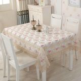 KnSam Köşeli masa örtüsü kahve, çiçekli masa örtüsü polyester, 110 x 160 cm | Masa örtüsü, bahçe masası, dantel nakış, yapraklar, leke koruması, masa dekorasyonu