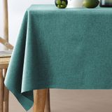 KnSam Mavi Yeşil Masa Örtüsü Köşeli, Masa Örtüleri Polyester, 110x160cm | Masa örtüsü, doğum günü, tek renkli, masa koruması, masa dekorasyonu