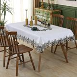 KnSam Siyah masa örtüsü, köşeli, çiçekli masa örtüsü, polyester, 60 x 180 | Masa örtüsü, doğum günü, dantel, masa dekorasyonu