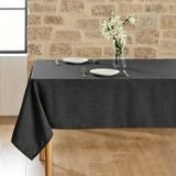 KnSam Siyah masa örtüsü köşeli, tek renkli masa örtüsü polyester, 80 x 120 | Bira masası için masa örtüsü, masa koruyucu, masa dekorasyonu