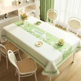 KnSam Yeşil Bej Masa Örtüsü Masa Folyosu Köşeli, Çiçekler, PVC, 80x120 cm | Masa örtüsü, masa örtüsü, dış mekan baskılı, su geçirmez, leke tutmaz, yıkanabilir, lotus efekti