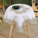 KnSam Yuvarlak Masa Örtüsü Haki, Dantel Çiçekli Masa Örtüleri Polyester | Masa örtüsü, yuvarlak, dış mekan için, masa koruması, masa dekorasyonu