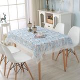KnSam Yuvarlak Masa Örtüsü Mavi, Çiçek Yaprakları Masa Örtüleri Polyester | Masa örtüsü, dış mekan, dantel, nakış, masa dekorasyonu