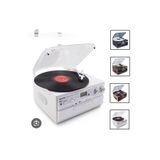 Knstar KN-140 Bluetooth CD USB BT MP3 Radyo Müzik Seti Retro Speaker Hoparlör 33-45-78 Plak Pikap Çalar
