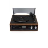 Knstar Kn-37 Bluetoothlu Kumandalı Hoparlörlü Pikap Radyo Kaset Usb Mp3 33-45-78 Plaklar Çalar