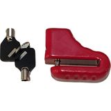 KNT Motosiklet Çelik Disk Kilidi Kilit 5.5 mm Kırmızı (Alarmlı Değildir)