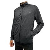 Knup Erkek Tam Fermuarlı Gri Muline Sweatshirt