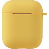 Kny Apple Airpods Için Standart Askılı Silikon Kılıf Sarı
