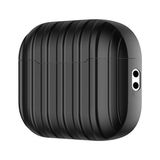 Kny Apple Airpods Pro 2. Nesil Icin Cizgi Desenli Silikon Kilif Siyah