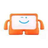 KNY Apple İpad Air 2 Kılıf Çoçuklar İçin Tutmalı İbuy Silikon Turuncu