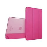 KNY Apple İpad Air 3 Kılıf Standlı Kapaklı Arkası Şeffaf Sert Smart Case Pembe