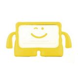 KNY Apple İpad Mini 5 Kılıf Çoçuklar İçin Tutmalı İbuy Silikon Sarı