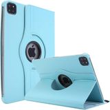 KNY Apple İpad Pro 12.9 İnç 2020 Kılıf Dönerli Standlı Kapaklı Suni Deri Turkuaz