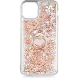Kny Apple Iphone 11 Pro Kilif Sivili Kalpli Yuzuklu Manyetik Milce Kapak Gold