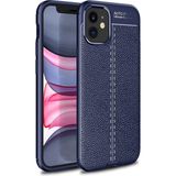 Kny Apple Iphone 12 Kılıf Deri Desenli Lux Niss Silikon - Lacivert - İphone 12