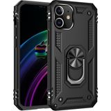 Kny Apple Iphone 12 Kılıf Ultra Korumalı Yüzüklü Manyetik Vega Kapak - Siyah - Apple İphone 12