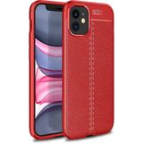 Kny Apple Iphone 12 Mini Kılıf Deri Desenli Lux Niss Silikon - Kırmızı - İphone 12 Mini