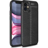 Kny Apple Iphone 12 Mini Kılıf Deri Desenli Lux Niss Silikon - Siyah - İphone 12 Mini