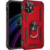 Kny Apple Iphone 12 Mini Kılıf Ultra Korumalı Yüzüklü Manyetik Vega Kapak - Kırmızı - Apple İphone 12 Mini