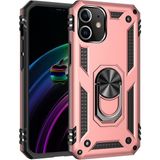 Kny Apple Iphone 12 Mini Kılıf Ultra Korumalı Yüzüklü Manyetik Vega Kapak - Rose Gold - Apple İphone 12 Mini