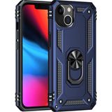 Kny Apple Iphone 13 Kılıf Ultra Koruma Yüzüklü Manyetik Vega Kapak - Lacivert - Apple İphone 13