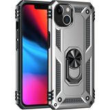 Kny Apple Iphone 13 Mini Kılıf Ultra Koruma Yüzüklü Manyetik Vega Kapak - Gri - Apple İphone 13 Mini