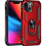 Kny Apple Iphone 13 Mini Kılıf Ultra Koruma Yüzüklü Manyetik Vega Kapak - Kırmızı - Apple İphone 13 Mini