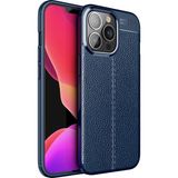 Kny Apple Iphone 13 Pro Kılıf Deri Desenli Lux Niss Silikon - Lacivert - İphone 13 Pro